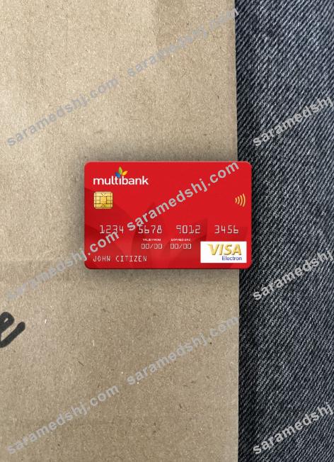 Panama Multibank visa electron card photolook front